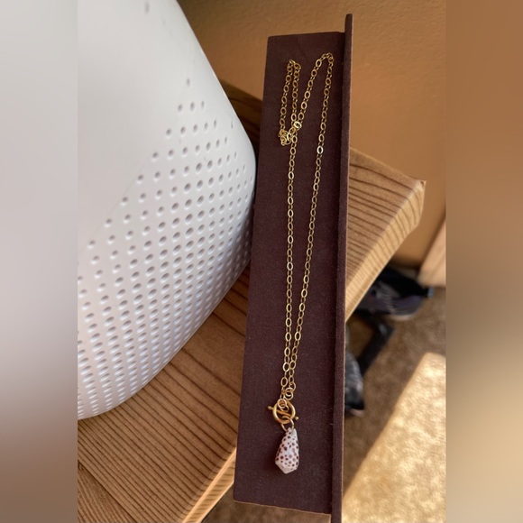 Hawaiian Cone Shell Pendant on 14k Chain/Rare - Picture 2 of 8